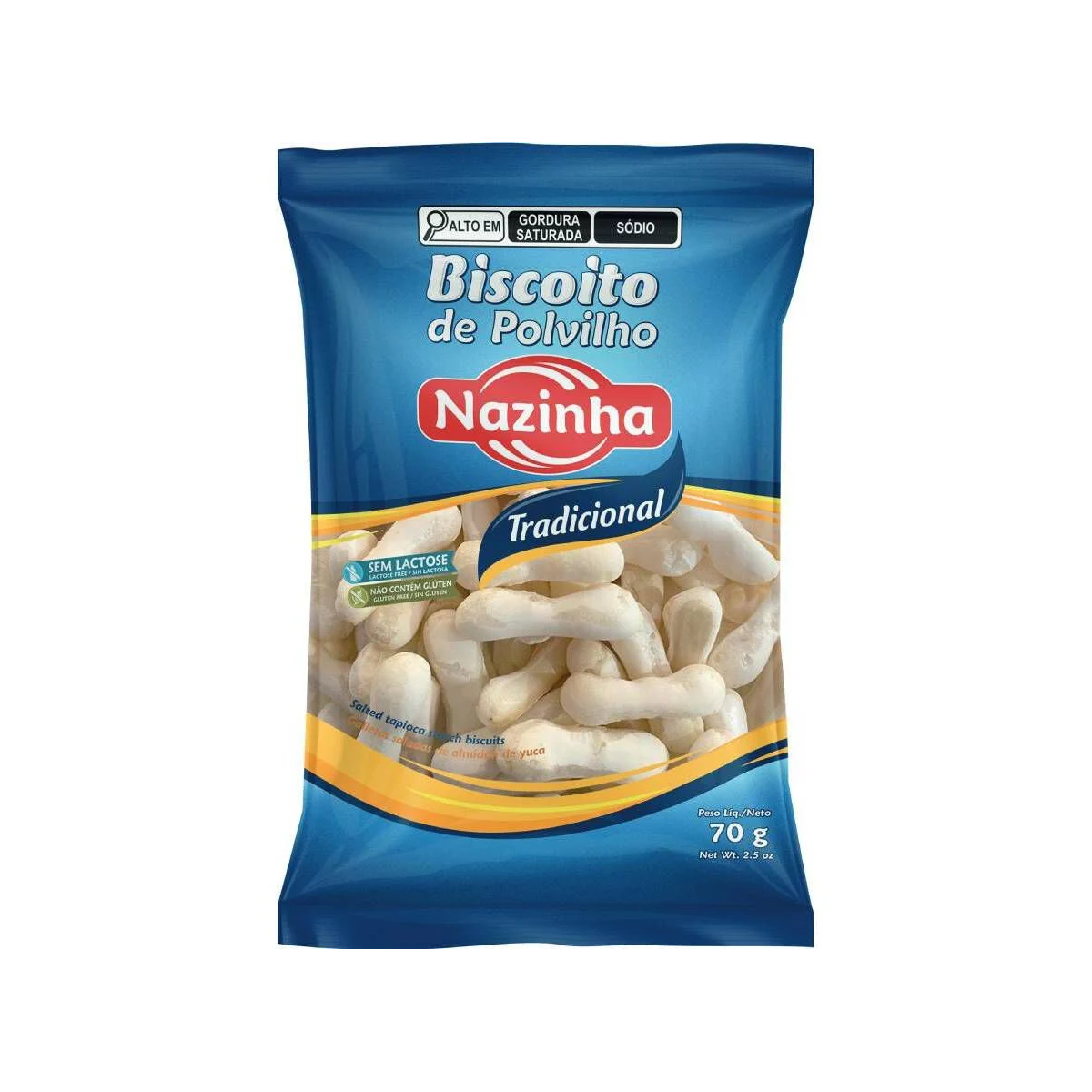 Biscoito de Polvilho Tradicional Nazinha 70g