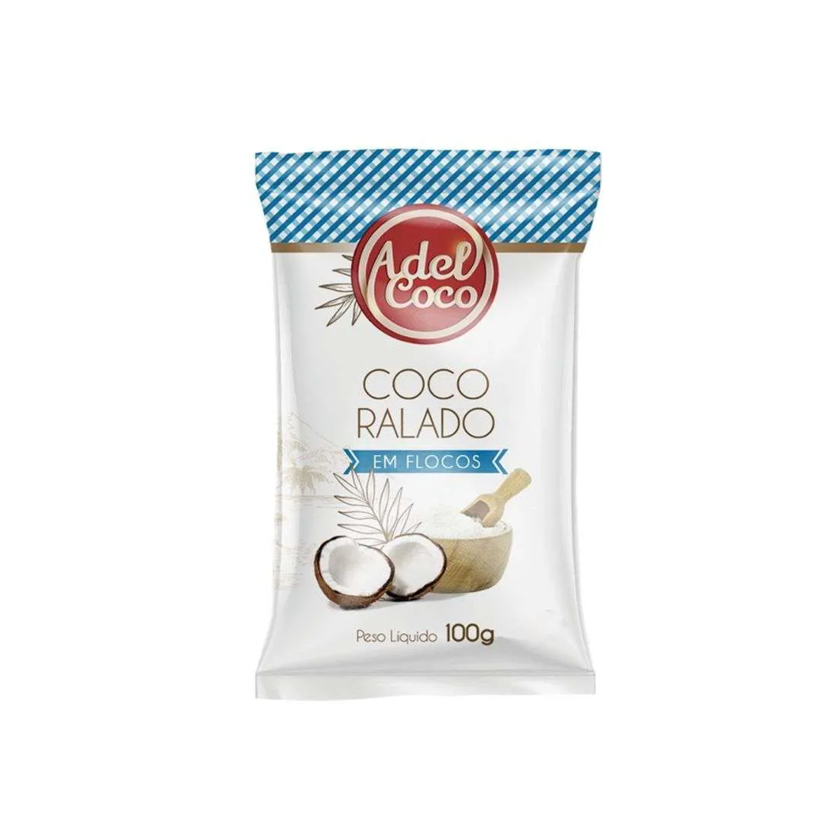 Coco Ralado em Flocos Adel Coco 100g