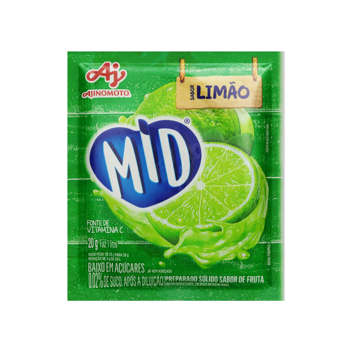 Suco em Pó MID – Limão 20g