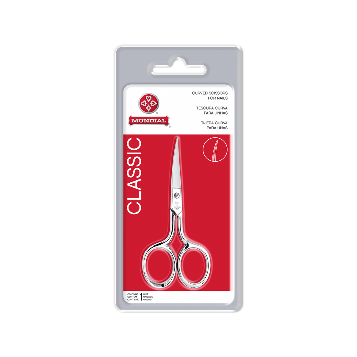 Mundial Tesoura Curva Para Unhas 9cm