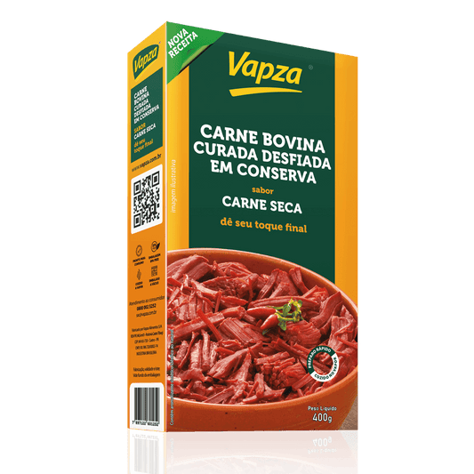 Carne Bovina Curada Desfiada em Carne 400g - Carnes / Embutidos brasileiro Mercadim