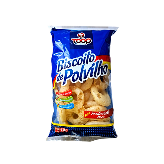 Biscoito Polvilho Doce - Toop - 80gr - Snacks brasileiro Mercadim
