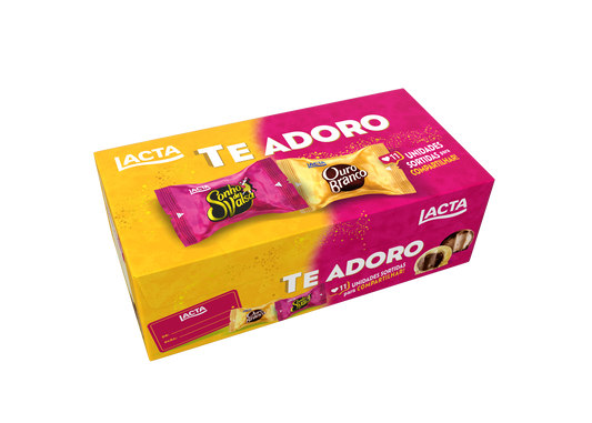 Caixa de Bombom Te adoro Lacta 220g - Chocolates e Guloseimas brasileiro Mercadim