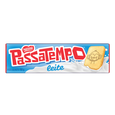 Biscoito Passatempo de Leite 150g - Biscoitos e Bolachas brasileiro Mercadim