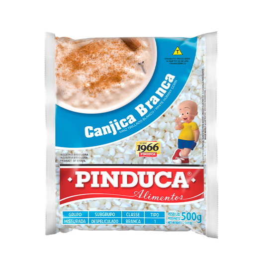 Canjica Branca Pinduca 500g - Grão/Cereal brasileiro Mercadim