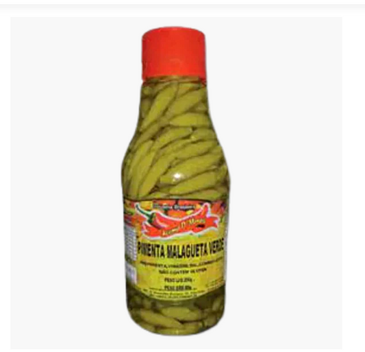 Pimenta Malagueta Verde Aroma D` Minas 85 g - Conservas brasileiro Mercadim