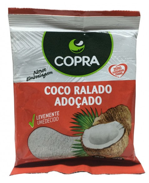 Coco ralado húmido e adoçado Copra 100g - Farinhas e Amidos brasileiro Mercadim