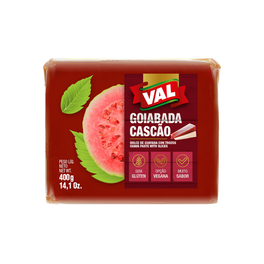 Goiabada Cascão Val 400g - Geleias e Doces brasileiro Mercadim