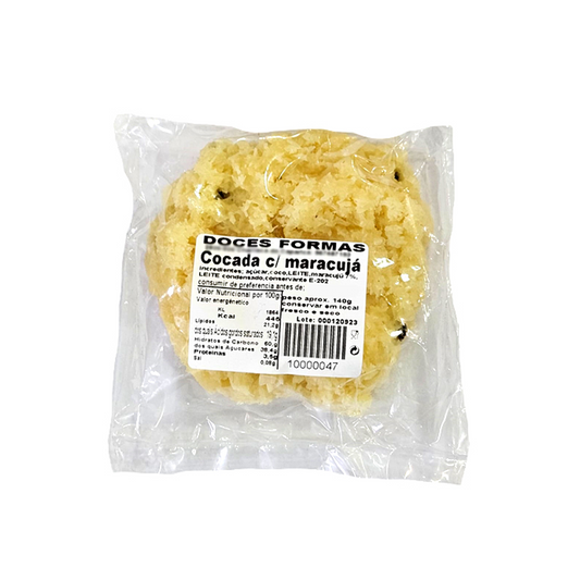Cocada Branca com Maracujá Doces Formas 140g