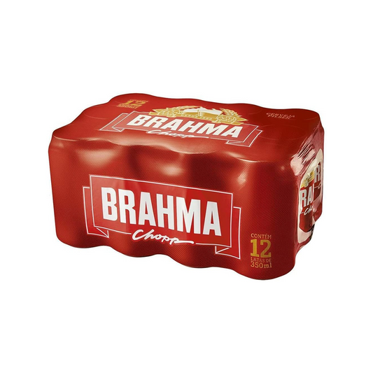 Cerveja Brahma Chopp Pilsen 350ml Lata Pack C/12