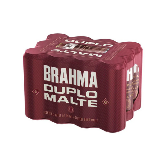 Cerveja Brahma Duplo Malte Puro Malte 350ml Lata Pack C/12
