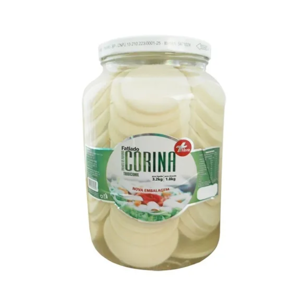 Palmito de Pupunha em Rodelas Corina 3,2kg