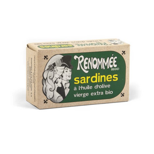 Sardinhas em Azeite de Oliva Extra Virgem Orgânicas Renommée 125g