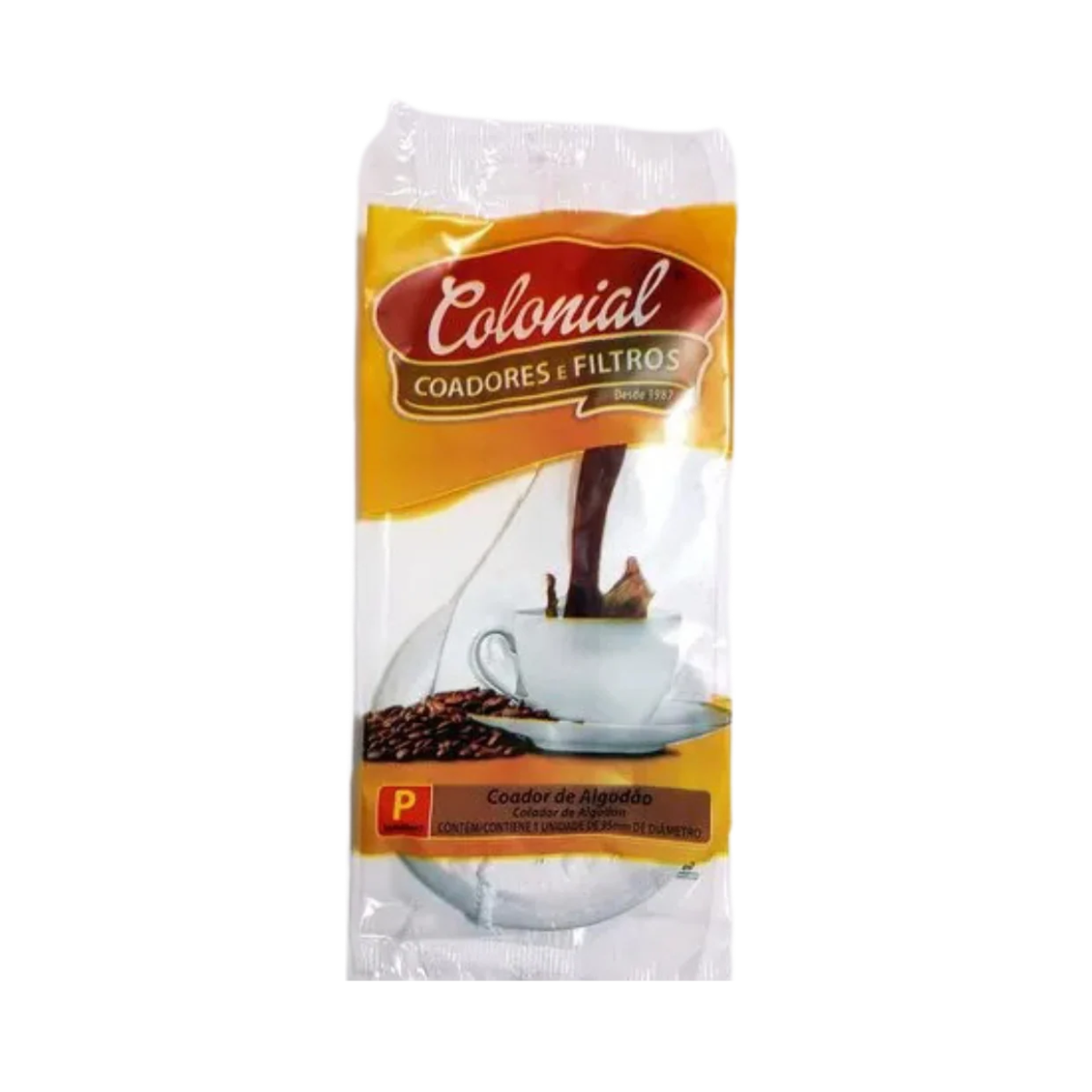 Coador de Café de Algodão Pequeno Colonial