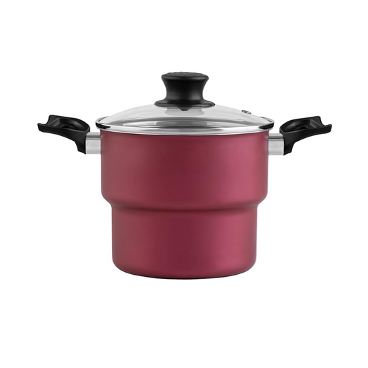 Cuscuzeira Magnific 16cm Alumínio Antiaderente Cereja Panelux