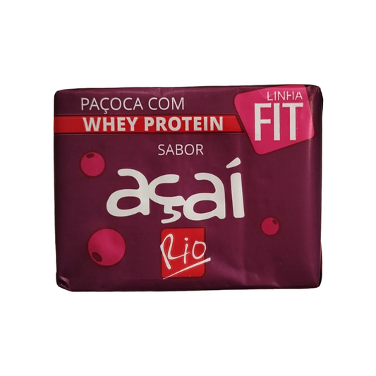Paçoca com Whey Protein Sabor Açaí Linha Fit Rio 22g