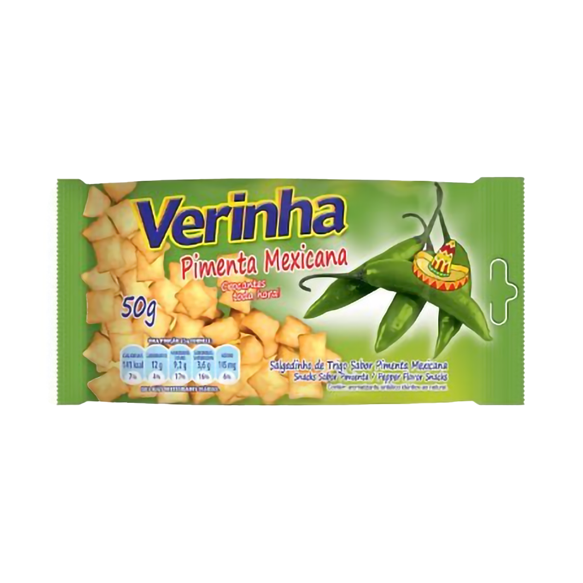 Salgadinho de Trigo Verinha sabor Pimenta Mexicana 45g