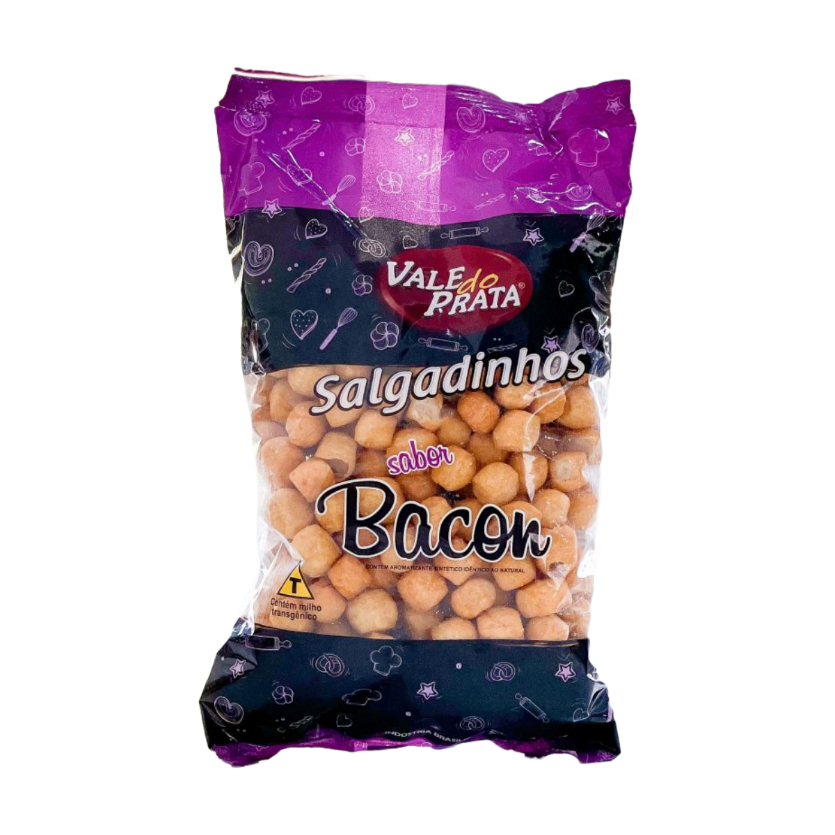 Salgadinhos Sabor Bacon Vale do Prata 120g