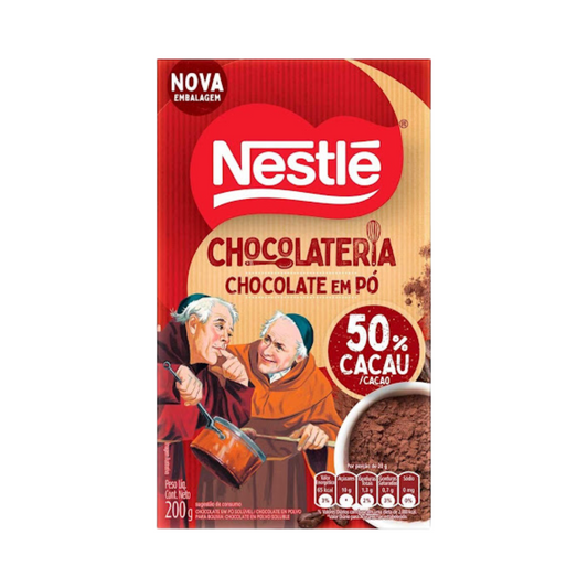 Chocolate em Pó Solúvel 50% Cacau Nestlé Chocolateria 200g