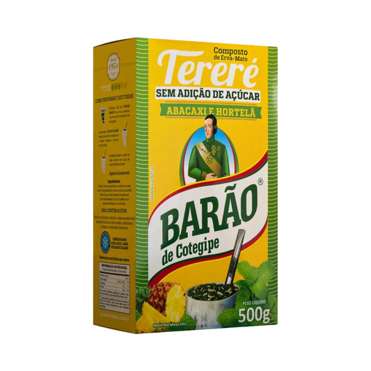 Erva-Mate para Tereré Abacaxi e Hortelã Barão de Cotegipe 500g