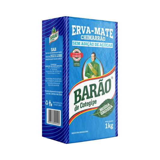 Erva-Mate para Chimarrão Moída Grossa Barão de Cotegipe 1Kg