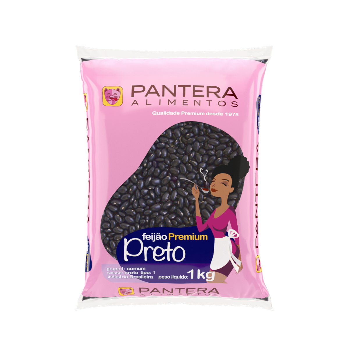 Feijão Preto Prime Tipo 1 Pantera 1kg