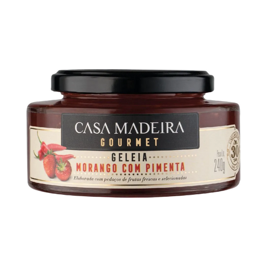 Geleia Gourmet de Morango com Pimenta Casa Madeira 240g