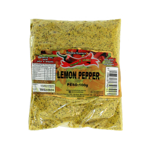 Tempero Lemon Pepper Aroma D'Minas 100g