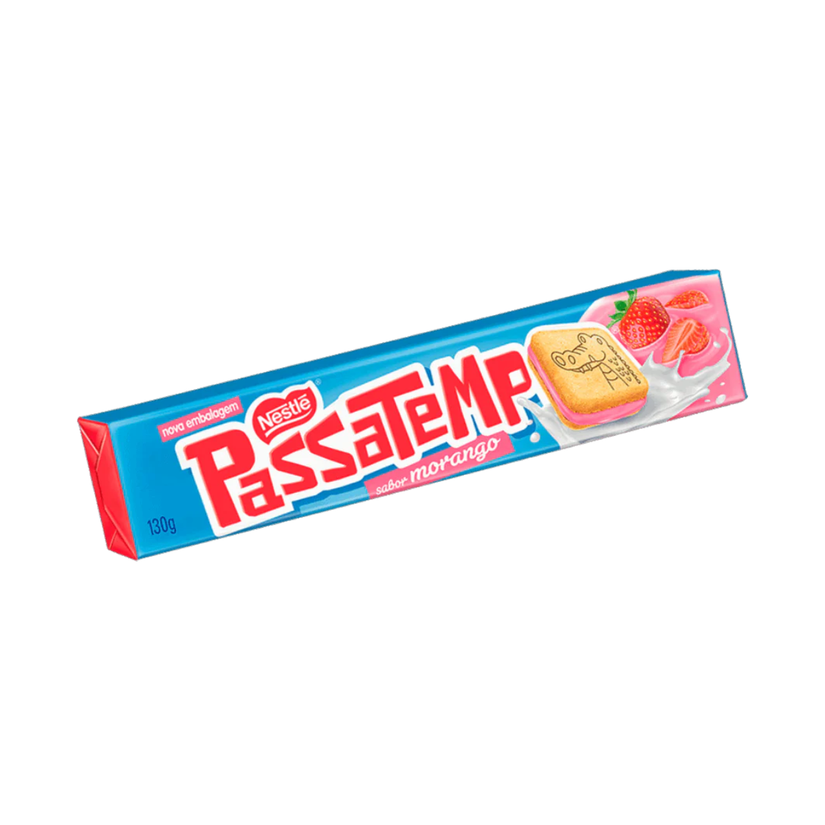 Bolacha Passatempo com Recheio de Morango 130g
