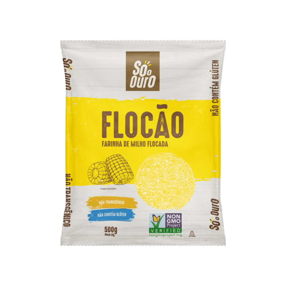 Flocão de milho Só o Ouro 500g