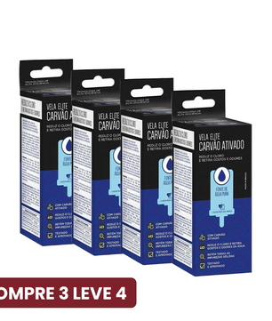 Kit 4 Velas Elite Carvão Ativado |