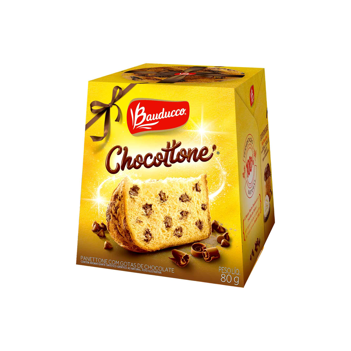 Mini Chocottone com Gotas de Chocolate Bauducco 80g