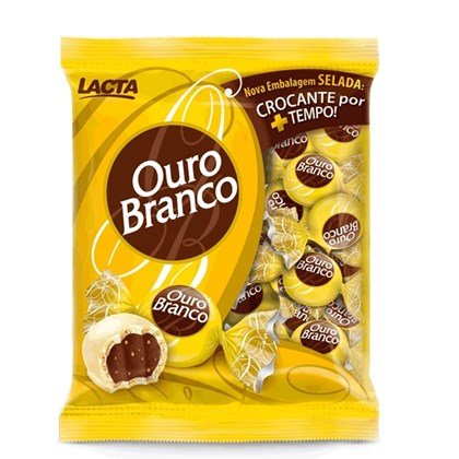 Bombom Ouro Branco 1Kg - Chocolates e Guloseimas brasileiro Mercadim