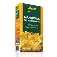 Mandioca Cassava à vácuo 500g VAPZA - Conservas brasileiro Mercadim