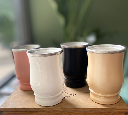 Copo Terere Reto Decorado 200ml - Utensílios brasileiro Mercadim